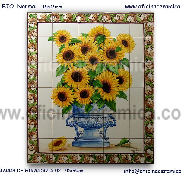 Jarra de Girassois 02 - 75x90cm Oficina Criativa