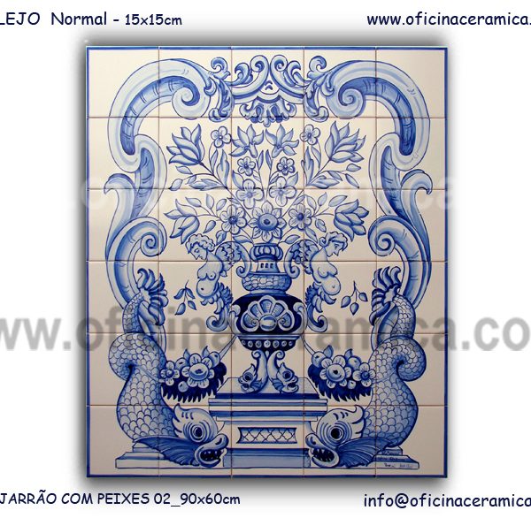 Jarrão com Peixes 01 75x90cm