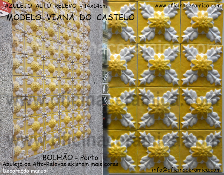 Réplica de Azulejo de Relevo, Fachada para edifico perto do Mercado do Bolhão Porto